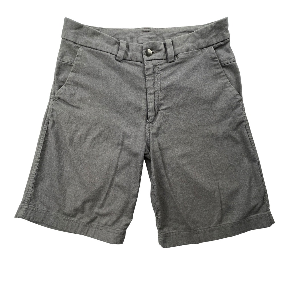 Lululemon Mens 30 Commission Shorts Chino Qwick Oxford Technical Grey Gorpcore